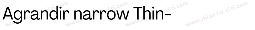 Agrandir narrow Thin字体转换